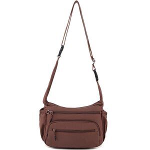 4049 Trendy Nylon Crossbody Bags ,Multi-Pocket Shoulder Handbag Lightweight
